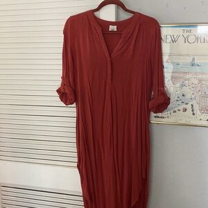 Rust Cupio Tunic Size M